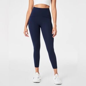 ♥️Spanx Booty Boost Leggings Navy Blue – Size L (New, No Tags)